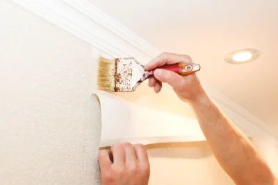 Pose de papier peint à la Bridoire — revêtements muraux et toiles de verre